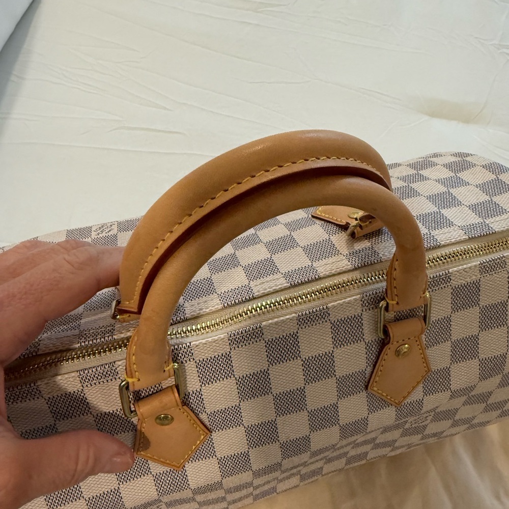 LOUIS VUITTON Damier Azur Bag Speedy 35 Like new! - Picture 3 of 11